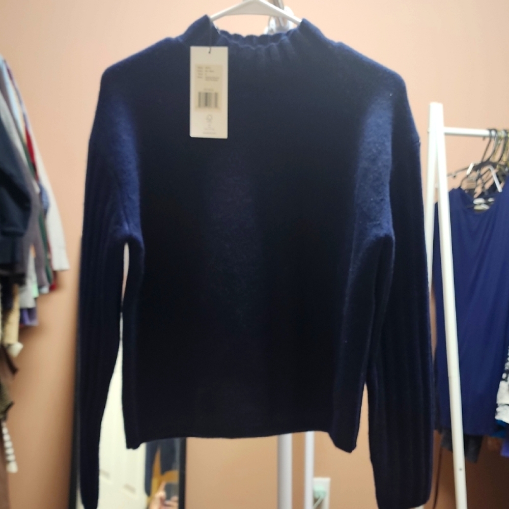 Thakoon Women's Navy Wool Sweater Size Small